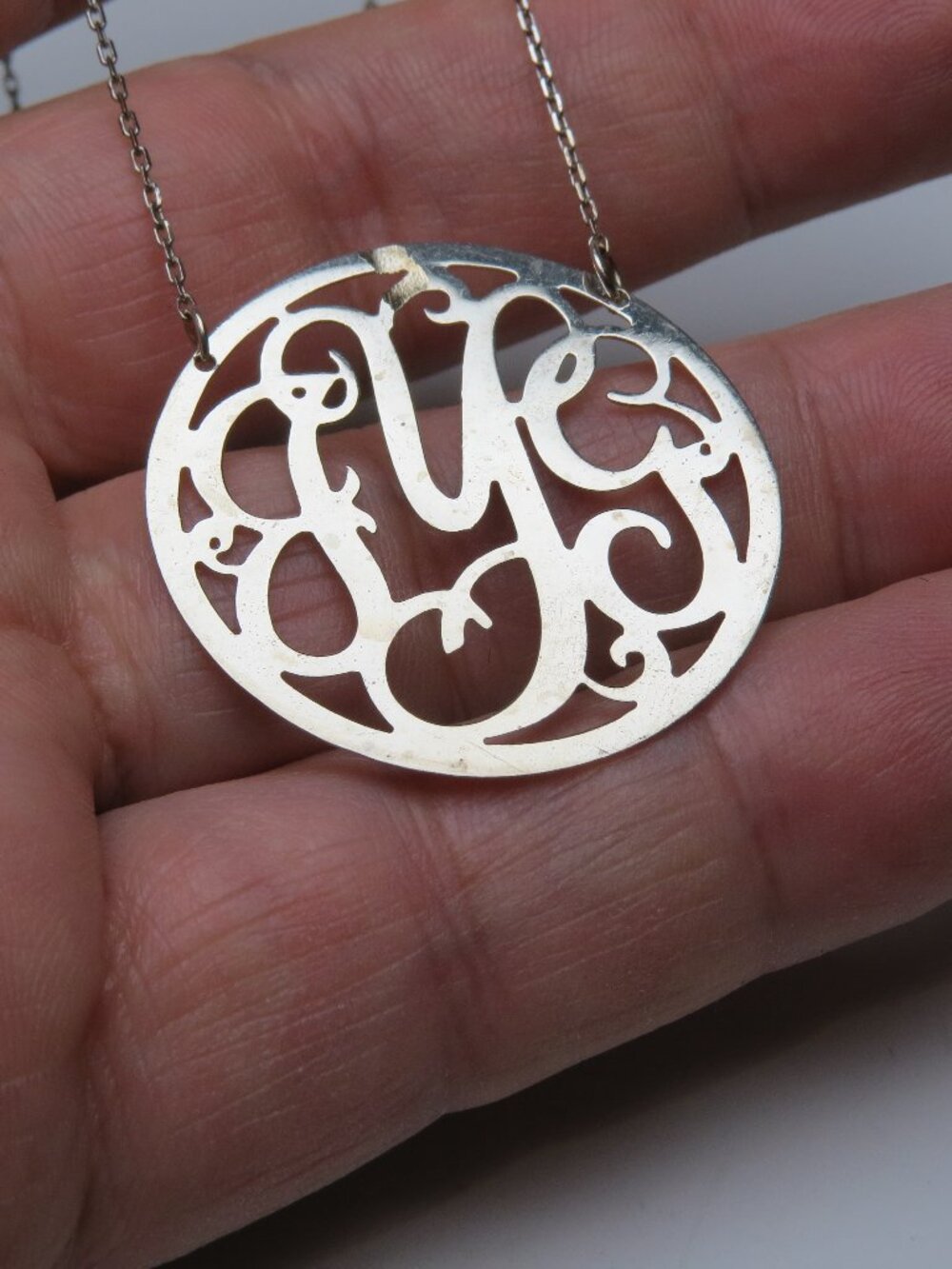 14k Initial J-Y-G Nameplate